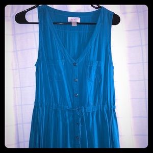 Teal Blue sleeveless maxi dress